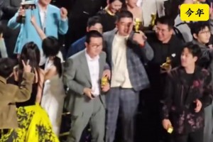 B站百大UP主颁奖仪式，徐静雨和其他UP主相比显得好腼腆啊😂